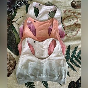 Set of 3 gymshark sports bras size L